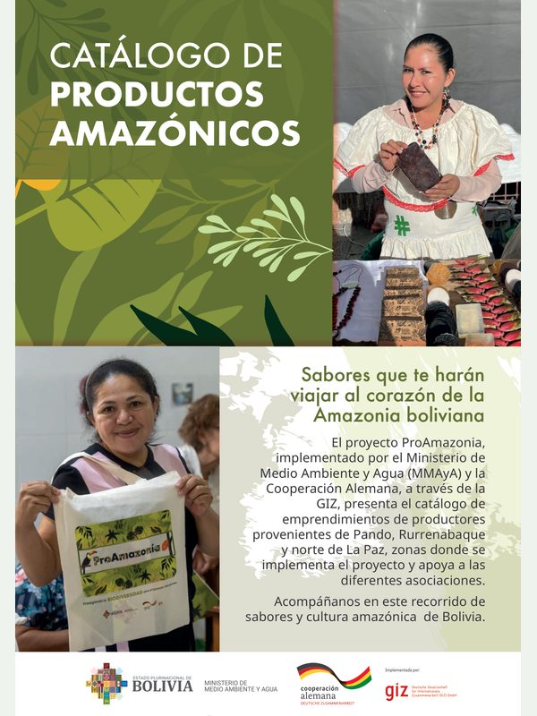 Portada de «Catálogo de productos amazónicos»